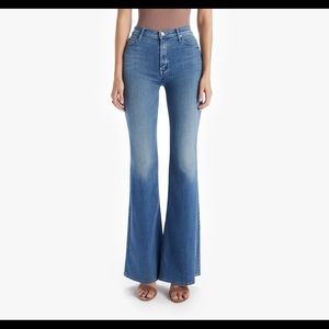 Mother High Rise Wide Leg Stretch Jeans